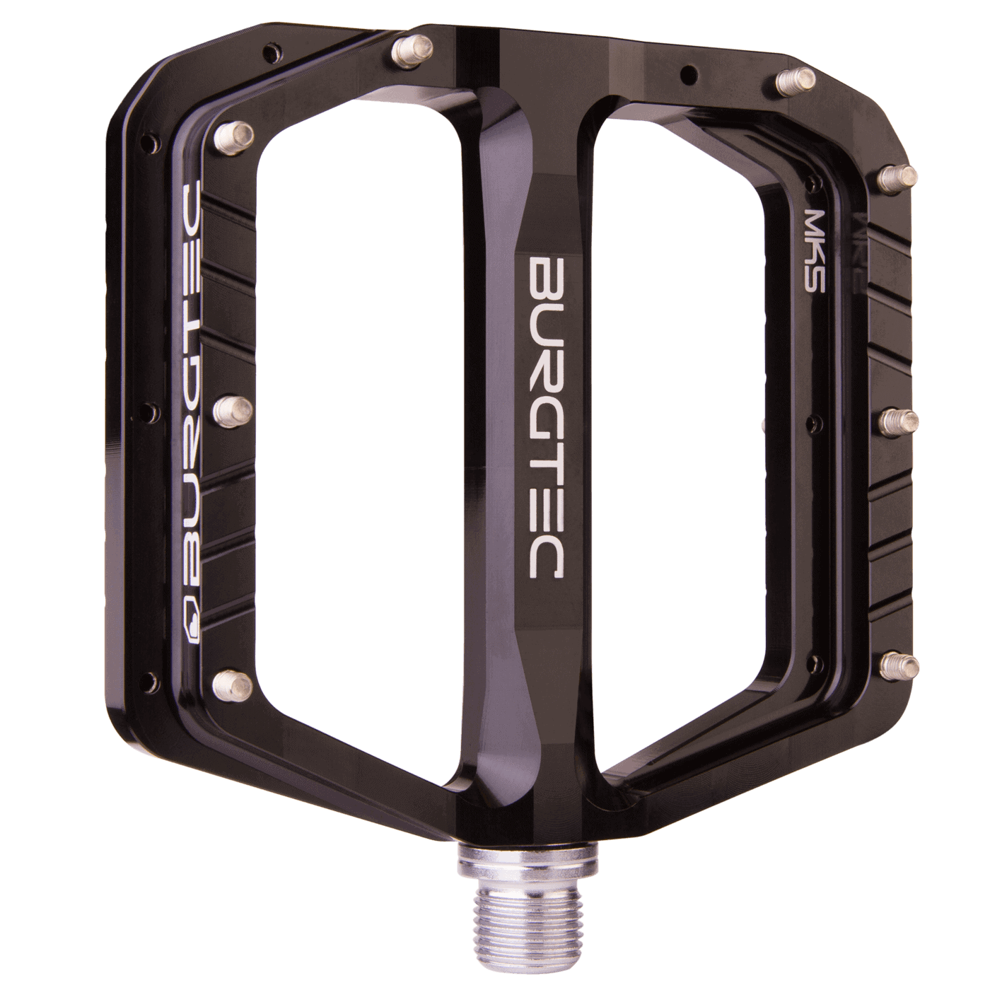 Burgtec Penthouse Flat MK5 Pedals Burgtec Black Steel