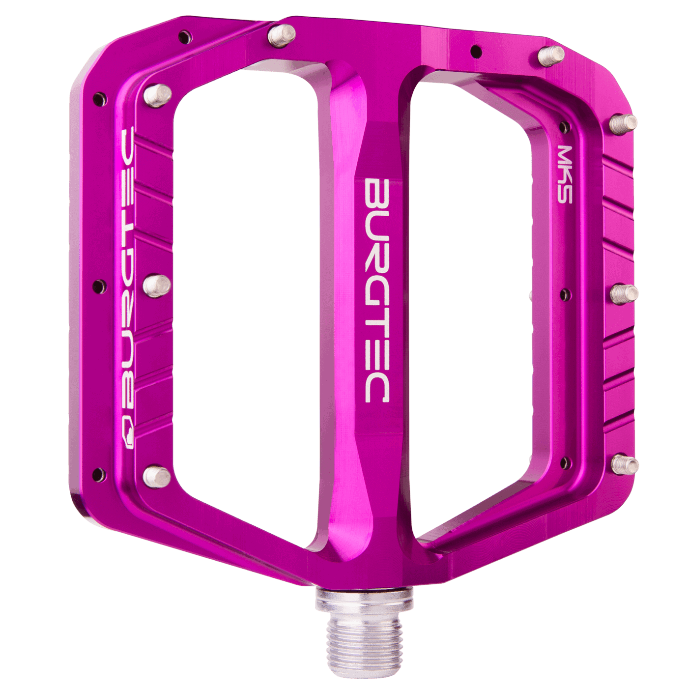 Burgtec Penthouse Flat MK5 Pedals Purple Rain Steel