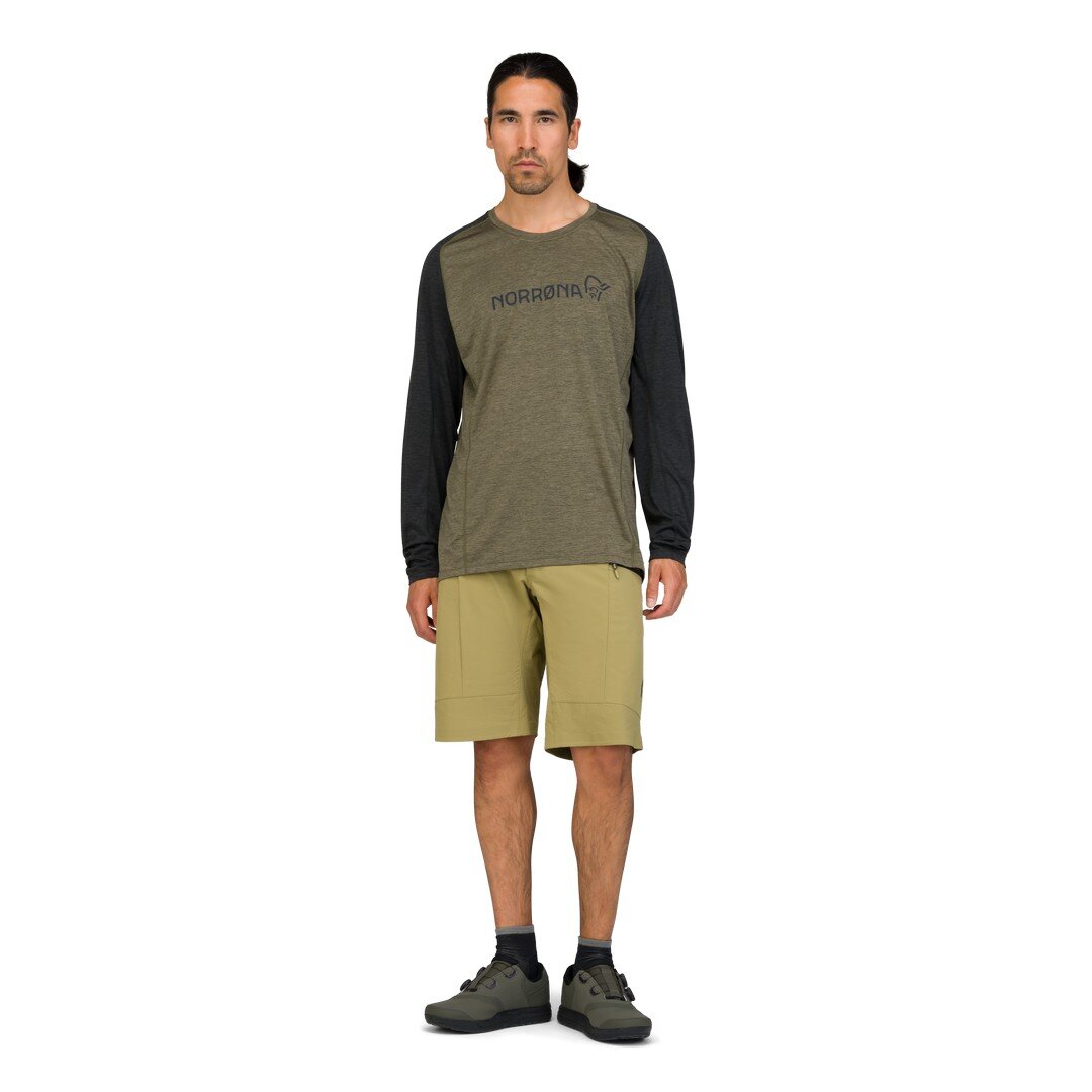 Norröna fjörå equaliser lightweight Long sleeve (M) Olive Night