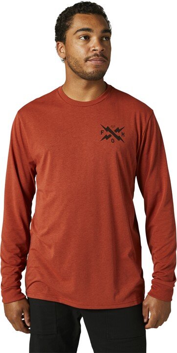 Fox Calibrated LS Tech Tee Clay Red