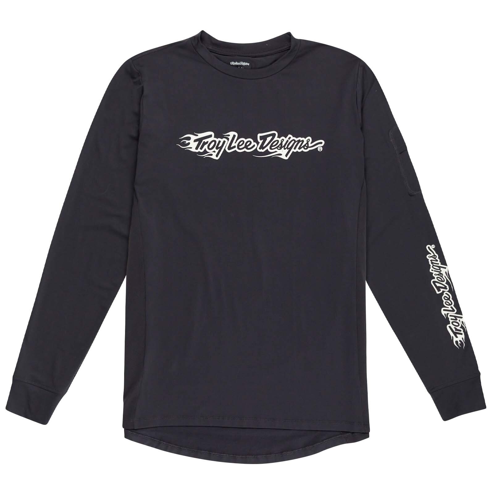 Troy Lee Designs RUCKUS LONG SLEEVE RIDE TEE BURN OUT CARBON 