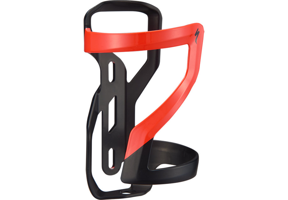 Specialized Zee Cage II Right Matte Black/Flo Red
