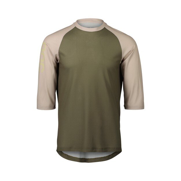 POC MTB Pure 3/4 Jersey Light Epidote Green/Sandstone Beige