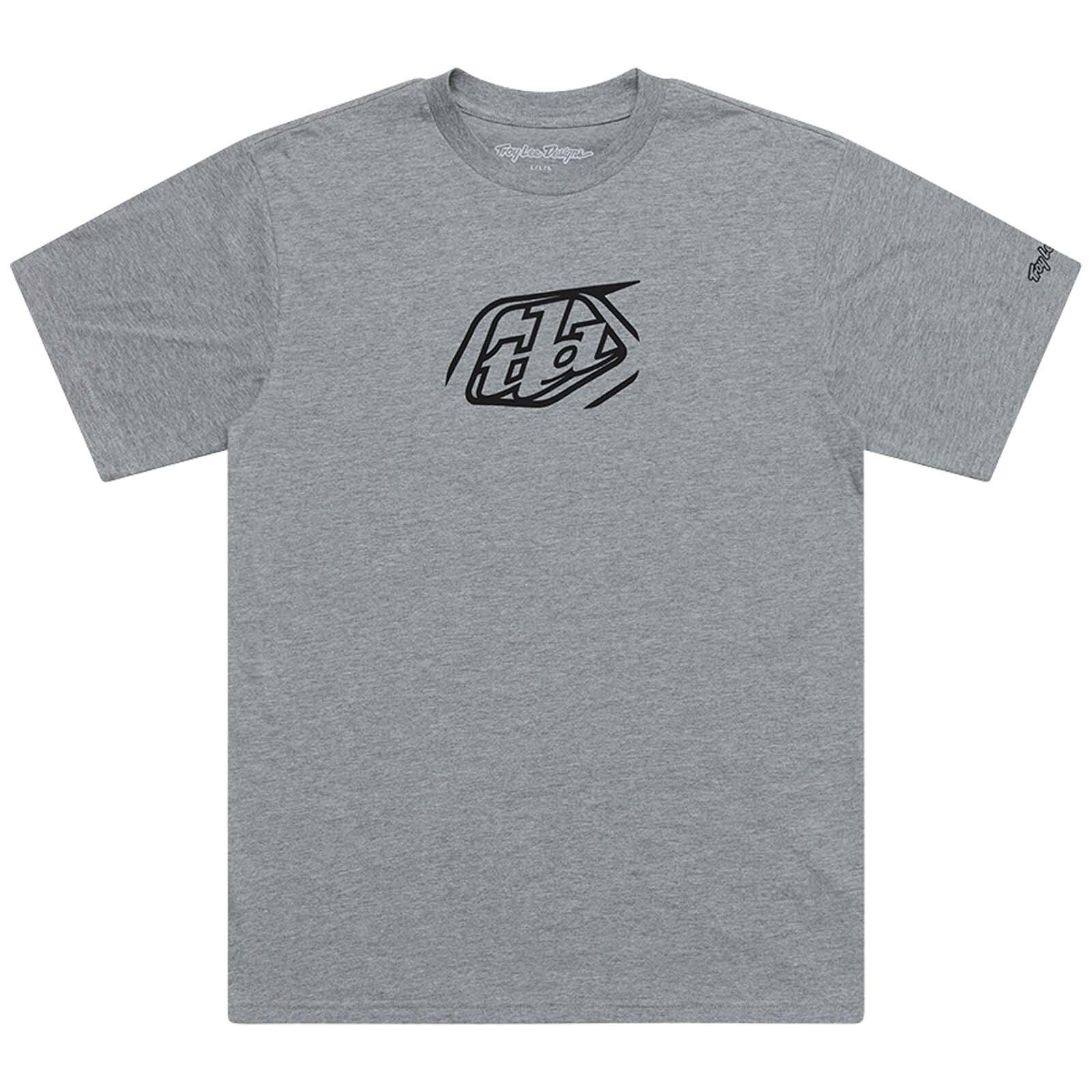 Troy Lee Designs SHORT SLEEVE TEE BADGE GRAY HEATHER 
