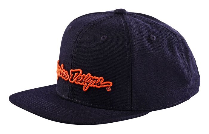 Troy Lee Designs SNAPBACK HAT SIGNATURE NAVY / ORANGE