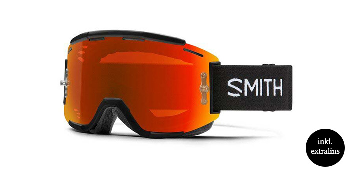 Smith Squad MTB Black w/Chromapop Everyday Red Mirror