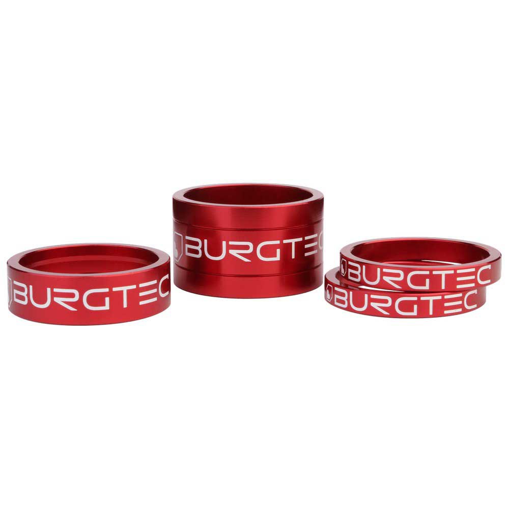 Burgtec Stem Spacers - Race Red